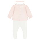 Baby Girls Pink Floral Babygrow Set, 1, hi-res