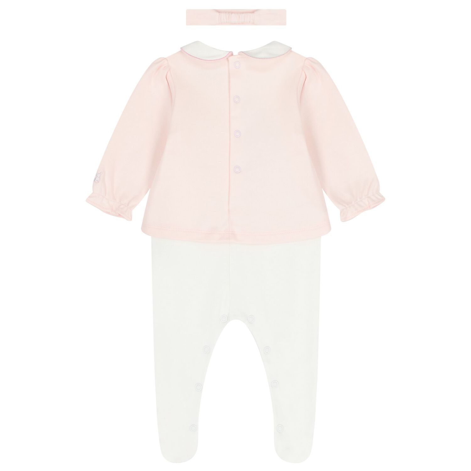 Baby Girls Pink Floral Babygrow Set, 1, hi-res