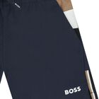 شورت سباحة بشعار باللون أزرق داكن للأولاد, 1, hi-res