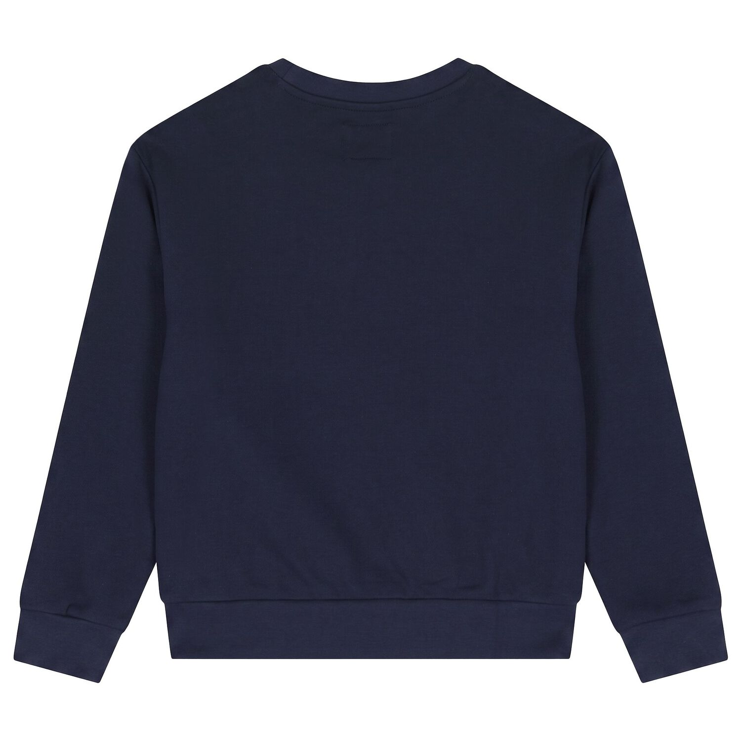 Girls Navy Blue Teddy Bear Logo Sweatshirt, 2, hi-res