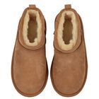 Beige Classic Ultra Mini Suede Boots, 3, hi-res