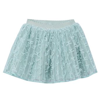 Girls Green Tulle Skirt