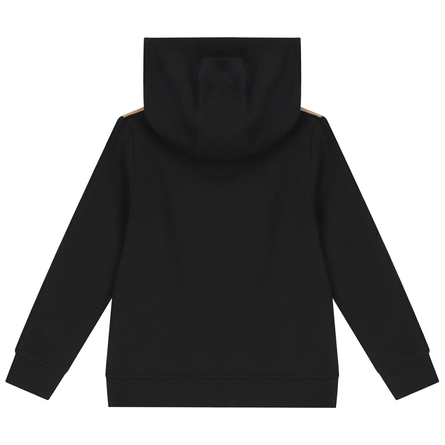 Boys Black Logo Hooded Top, 1, hi-res image number null