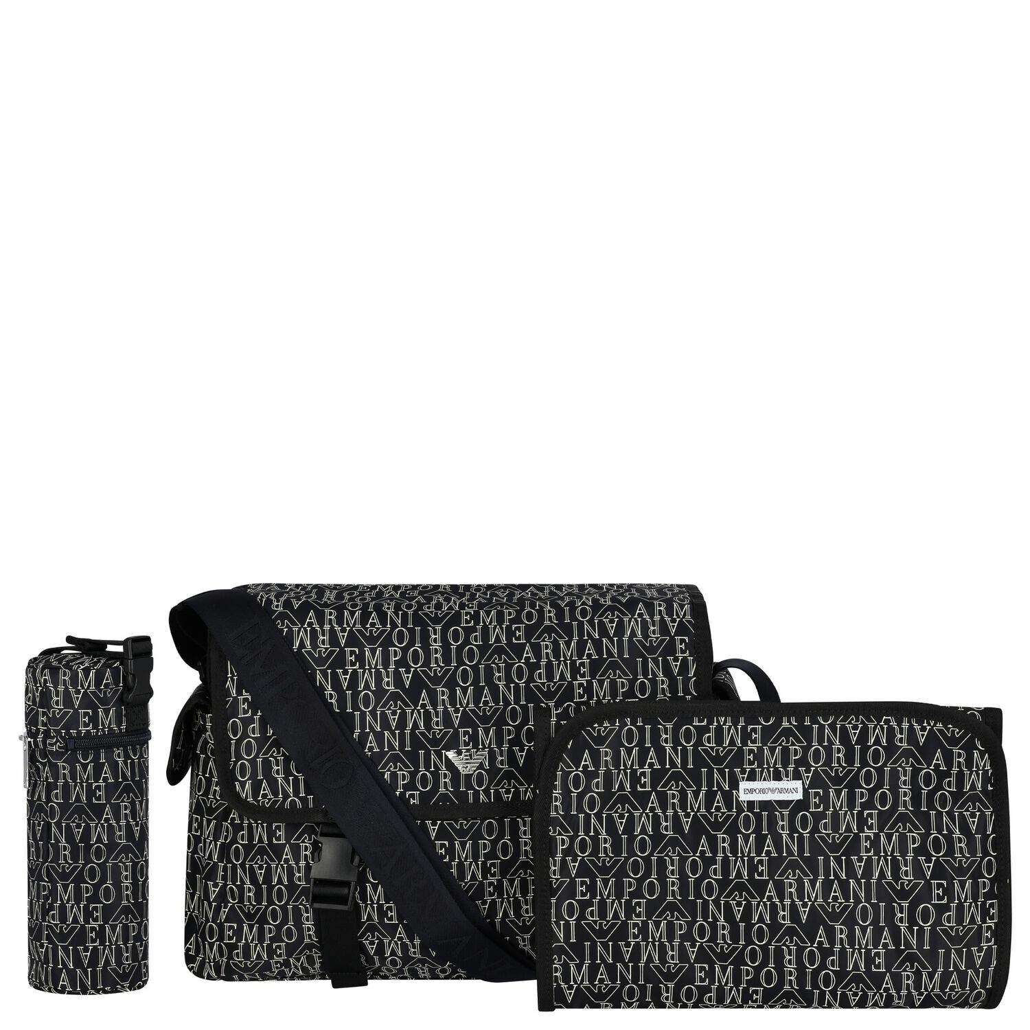 حقيبة مواليد بالشعار باللون الكحلي و الابيض للأطفال, 1, hi-res