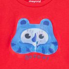 Younger Boys Red Monster T-Shirt, 1, hi-res