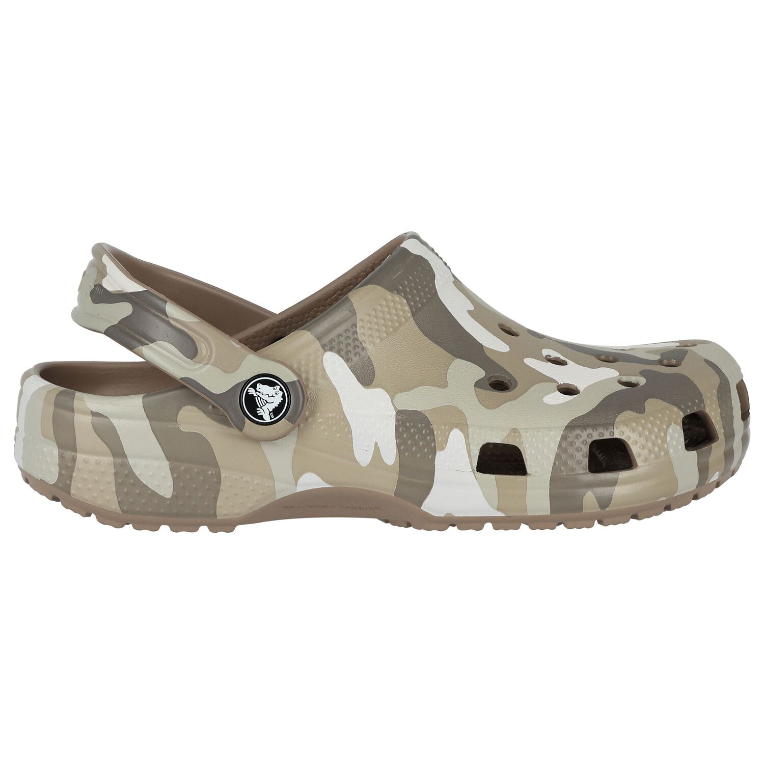 Black & Grey Classic Camo Clogs Sandals, 2, hi-res image number null