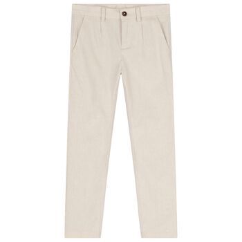 Boys Beige Trousers