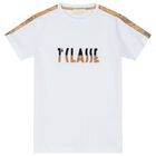 Boys White Logo T-Shirt, 1, hi-res