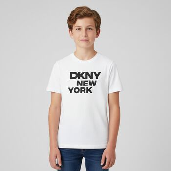 Boys White Logo T-Shirt