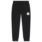 Boys Black Logo Joggers, 1, hi-res