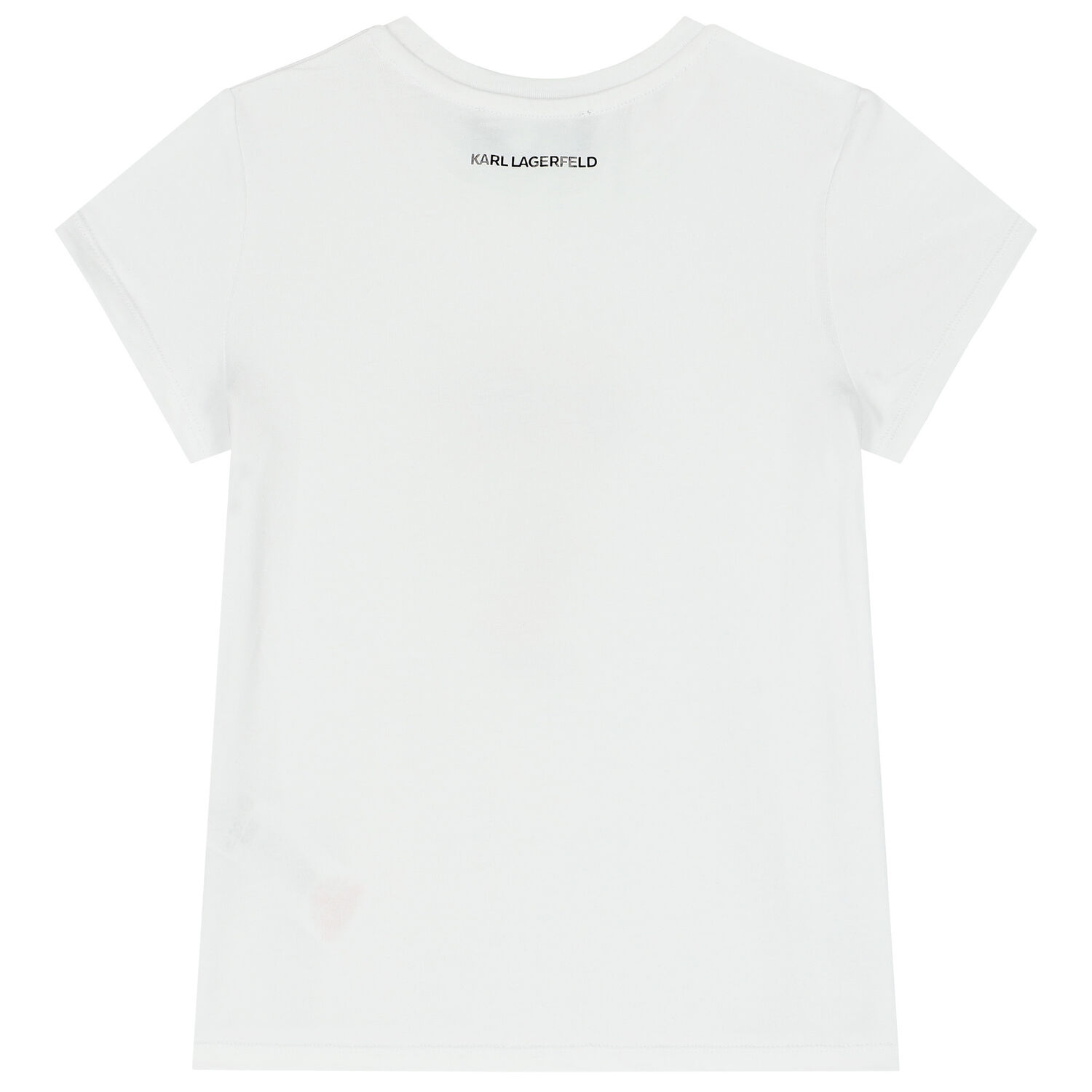 Girls White Logo T-Shirt, 1, hi-res