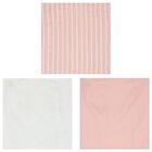 Baby Girls White & Pink Muslins (3-Pack), 2, hi-res