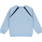 بدلة رياضية أولاد بالشعار باللون الازرق, 1, hi-res