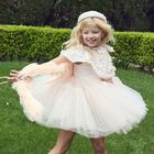 Girls Ivory Sequin Dress, 1, hi-res