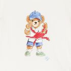 تي شيرت اولاد بولو قطني  بطبعة دب وسرطان البحر باللون العاجى  , 1, hi-res