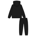 Boys Black Logo Tracksuit , 2, hi-res