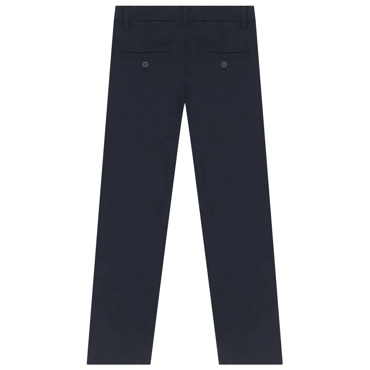 Boys Navy Blue Chino Trousers, 1, hi-res image number null