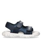 Boys Navy Blue Logo Sandals, 1, hi-res
