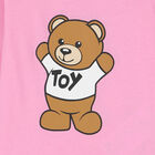 Pink Teddy Logo Long Sleeve Top, 3, hi-res