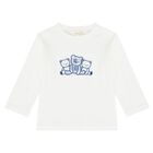 Baby Boys Beige, White & Blue Tracksuit (3 Piece), 1, hi-res