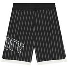 Boys Black Logo Shorts, 1, hi-res