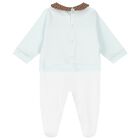 Baby Boys Blue & White Babygrow Set, 1, hi-res