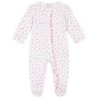 Baby Girls White Tulip Blossoms Babygrow, 2, hi-res