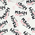 فستان بالشعار باللون الابيض للبنات, 1, hi-res