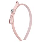 Girls Pink Bow Headband, 3, hi-res