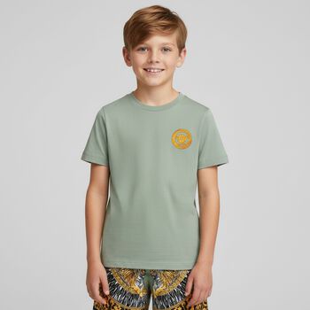 Boys Green Medusa T-Shirt