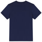 تيشيرت بالشعار باللون الكحلي للأولاد , 2, hi-res