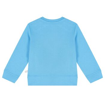 Younger Boys Blue Tractor Sweatshirt