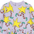 Younger Girls Purple & Yellow Star Dress, 1, hi-res