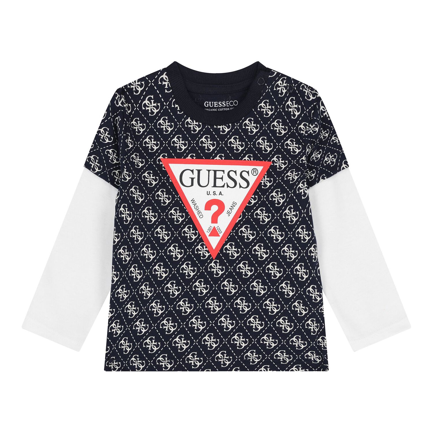 Baby Boys Navy Blue Logo Joggers Set, 2, hi-res image number null