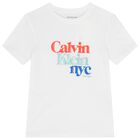 تي شيرت أبيض بشعار للبنات, 2, hi-res