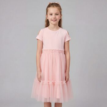 Girls Pink Tulle Dress