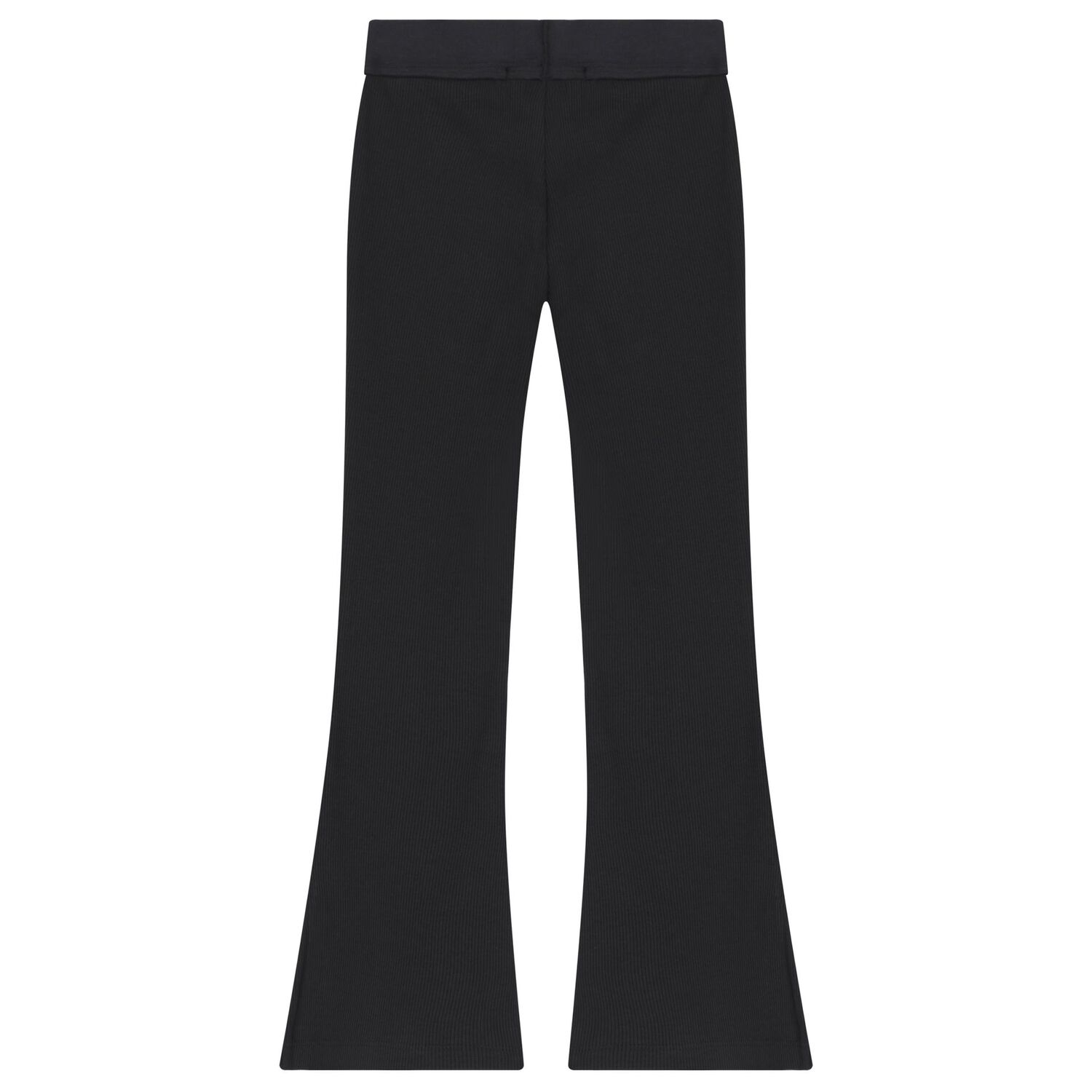 ليجينز بنات مضلع بالشعار باللون الاسود , 1, hi-res