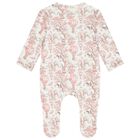 Baby Girls White & Pink Africa Babygrow Gift Set  , 2, hi-res