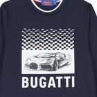 Boys Navy Blue Logo Long Sleeve Top, 1, hi-res