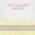 Girls White & Yellow Logo Dress, 1, hi-res