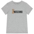 Grey Teddy Bear Logo T-Shirt, 7, hi-res