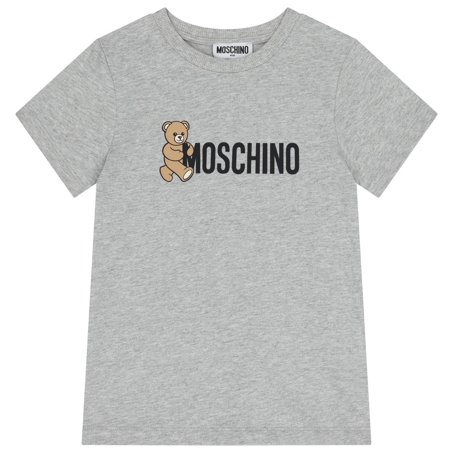 Grey Teddy Bear Logo T-Shirt, 7, hi-res