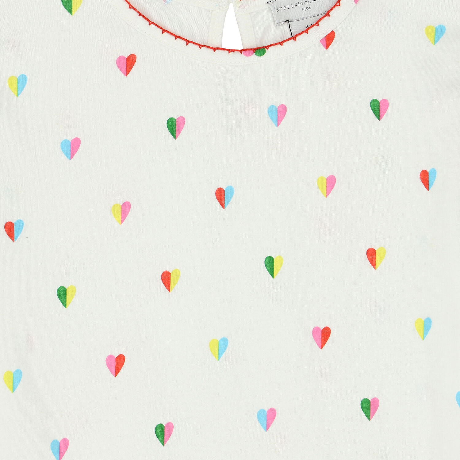 Girls Ivory Hearts Dress, 1, hi-res image number null