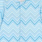 Baby Boys Blue Zig Zag Babygrow Gift Set  , 4, hi-res