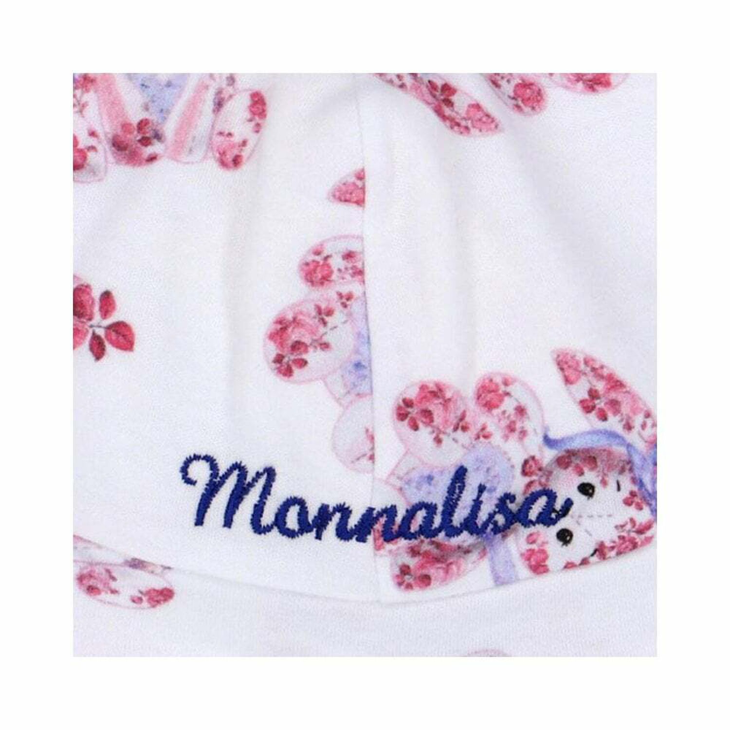 قبعة بطبعة باللون الابيض للبنات الصغار, 1, hi-res image number null