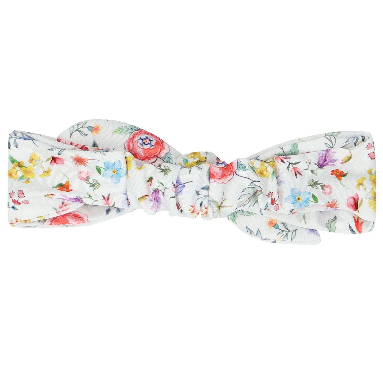 Baby Girls White Floral Headband, 1, hi-res