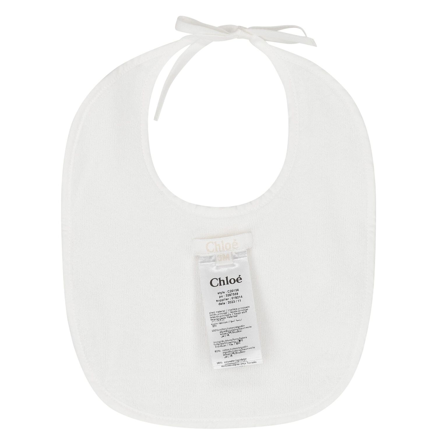 طقم بنات هدايا أفرول بالشعار باللون الأبيض, 1, hi-res