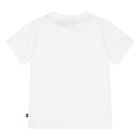 Younger Boys White Logo T-Shirt, 2, hi-res