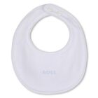 Baby Boys Blue & White Logo Babygrow Gift Set, 2, hi-res