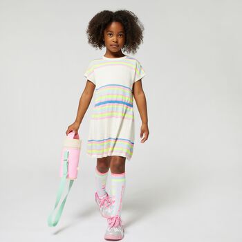 Girls White Logo Socks